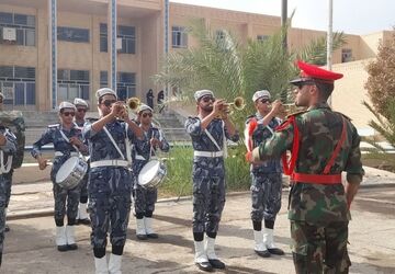 برافراشتن پرچم مقدس جمهوری اسلامی ایران در آموزشگاه سما 