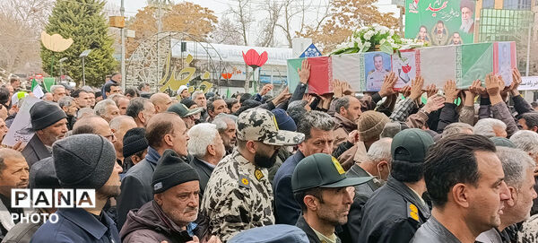 تشییع دو شهید شهرستان بجنورد در استان خراسان شمالی 