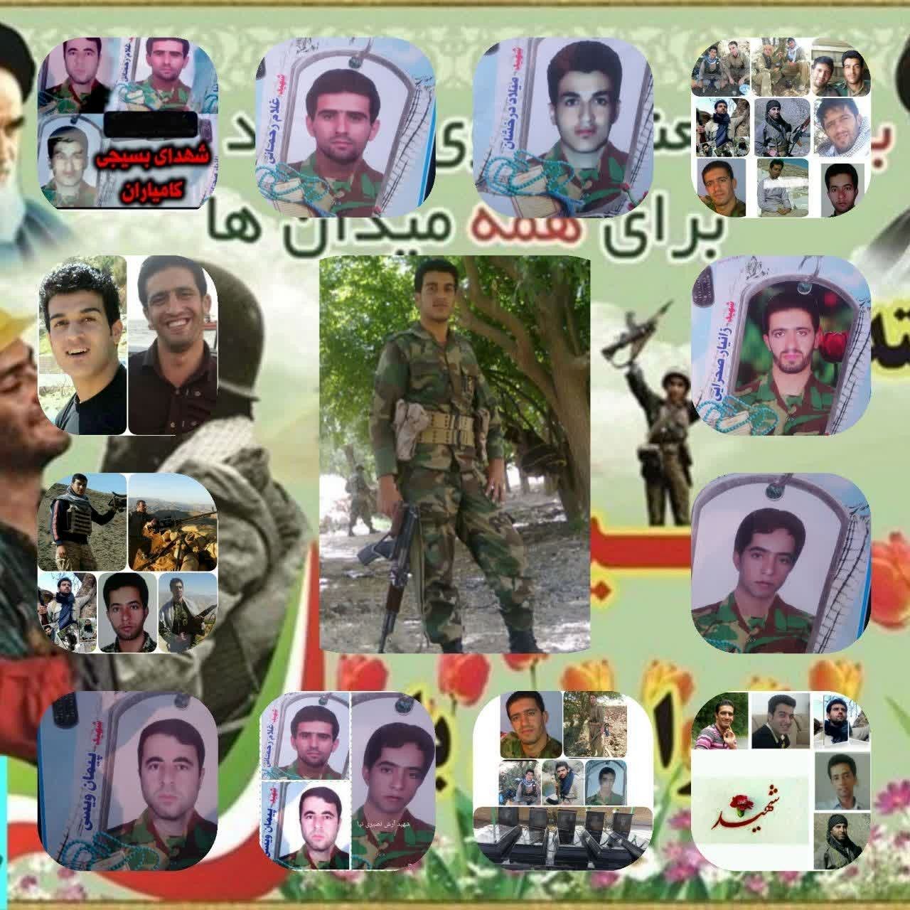 روایت زندگی پنج شهید مدافع امنیت در کامیاران