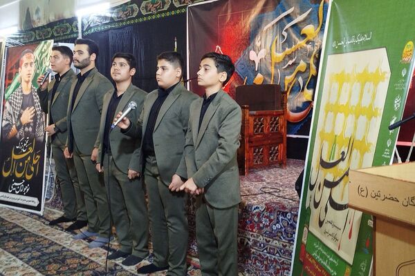  برگزاری مراسم سوگواره احلی من العسل در امامزاده حضرتین شهرستان قدس