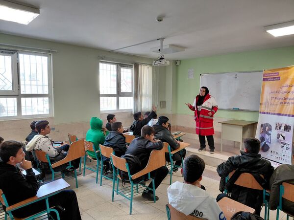 برنامه نمادین مانور زلزله در شهرستان بروجن