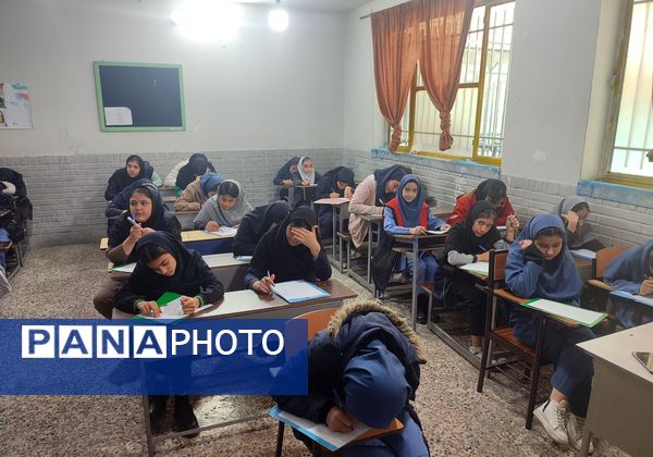برگزاری امتحان نوبت اول در دبیرستان دخترانه میثاق