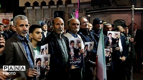 پویش جبهه مردمی با شور دانش‌آموزی در تجمعات شبانه بناب