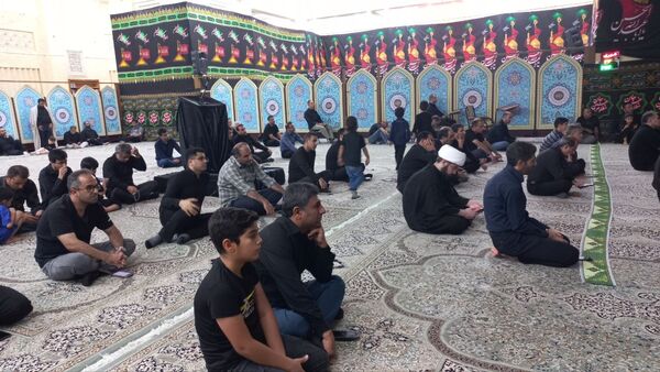 عزاداری ماه محرم در مسجد پیامبر اعظم شهرستان جم