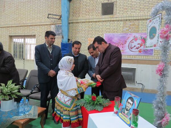 آیین برگزاری زنگ سپاس معلم در مدرسه خانکلابی بجنورد