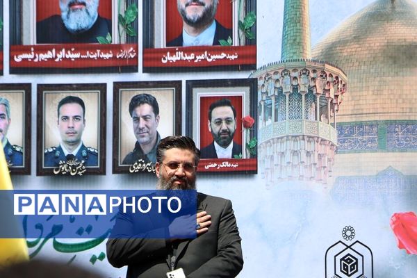 وداع با پیکر مطهر شهید حسین امیرعبدالهیان در شهرستان ری