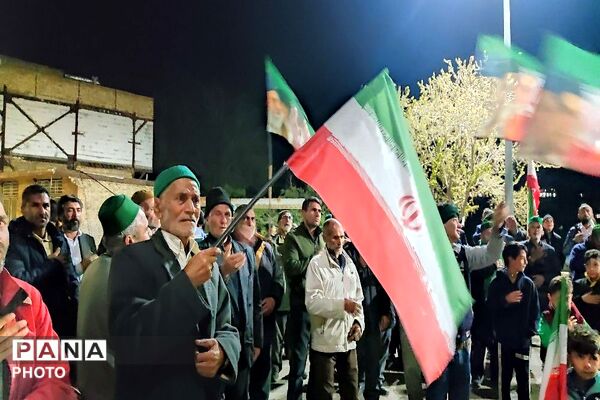 هم صدایی مردم شهر بار در حمایت از آرمان ها 