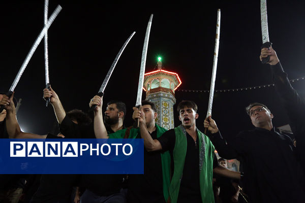 «مشق شمشیر» عزاداری سنتی نجفی‌های مقیم قم