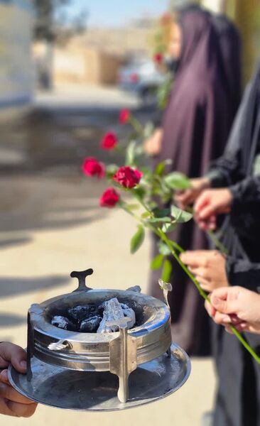 استقبال از شهید گمنام در مدارس ابرکوه