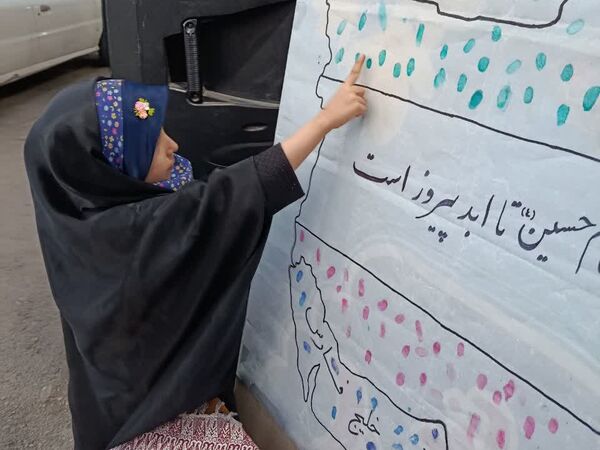 برپایی موکب دختران بصیرا در بجنورد 