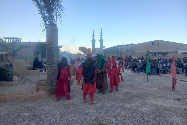 اجرای تعزیه شهادت حضرت زهرا (س) در روستای ظفرآباد شیراز