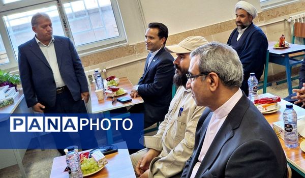 آیین افتتاح مدرسه شش کلاسه مرحوم کاووسی شهرستان خلیل‌آباد 