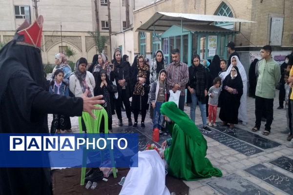 اجرای نمایش «وفای به عهد» به‌مناسبت دهه کرامت در شهرستان رباط کریم