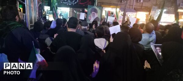 حضور گسترده و پرشور مردم انقلابی نیشابور در اجتماع خونخواهی رهبر انقلاب