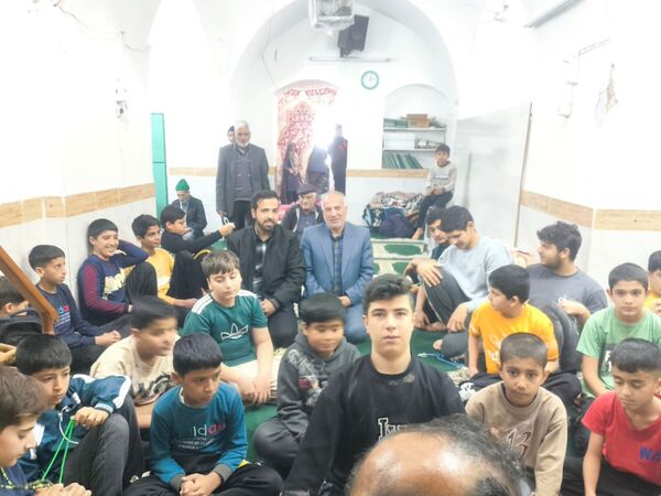 نماز سلمان نقطه عطف آخرین روز اعتکاف در مسجد صاحب الزمان فدافن