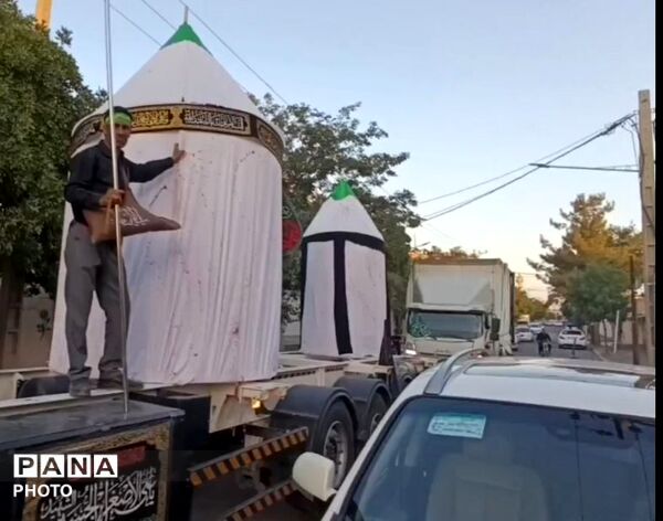 کاروان خودرویی خیمه گاه آل عبا در عزای سیدالشهدا(ع)