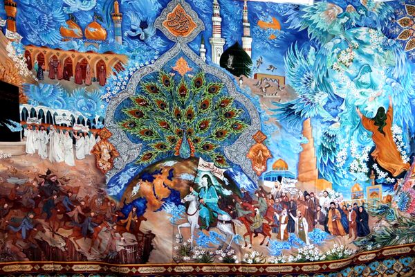 حضور باشکوه جاماندگان اربعین حسینی در شهر ری