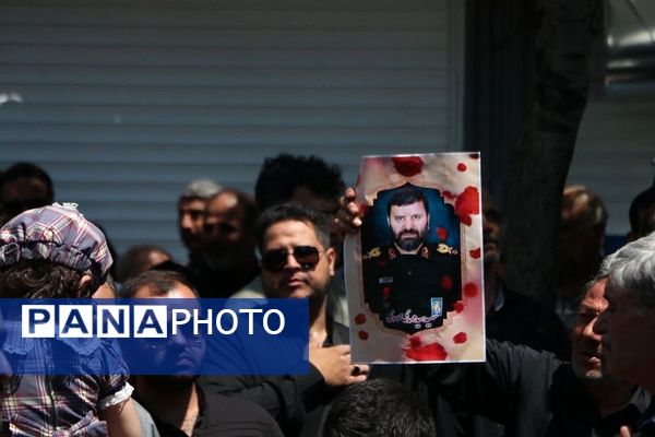 وداع با پیکر مطهر شهید سیدمهدی موسوی در شهرری