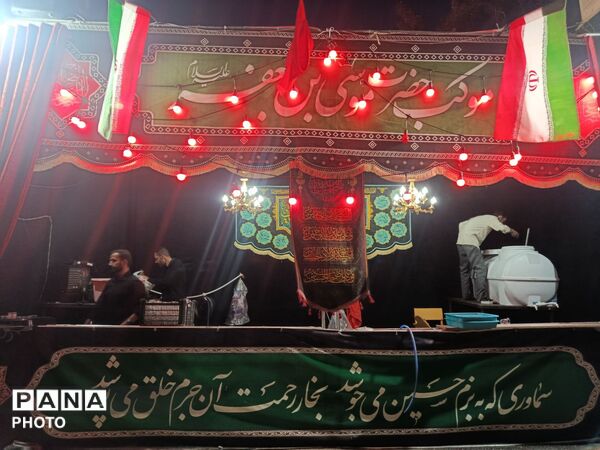 موکب خانم فاطمه الزهرا محله خضر در خدمت زائران سید الشهدا