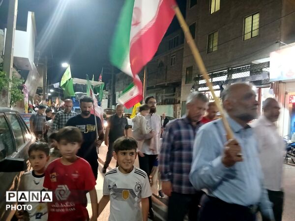 صدمین شب پایداری و ایستادگی مردم پای ایران اسلامی 