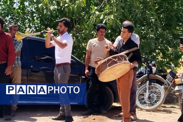 آیین کلنگ زنی پروژه آب چشمه سفید در خانمیرزا