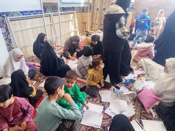 برپایی غرفه کودک در نماز جمعه کاشمر