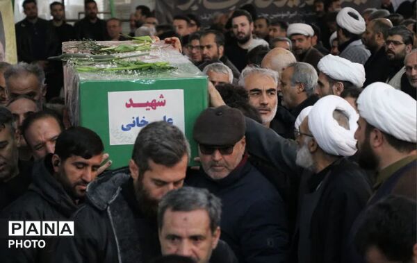 تشییع پیکر پاسدار علی خانی در نظرآباد