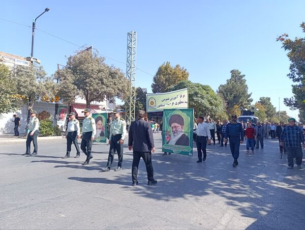 راهپیمایی بشارت نصر در نیشابور 