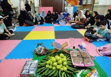 برپایی سفره مهر حضرت رقیه (س) در کانون استاد حکیمی آمل