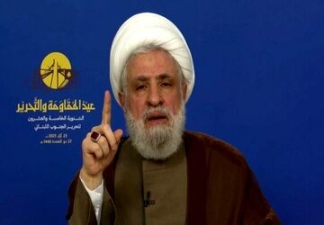 شیخ نعیم قاسم: حزب‌الله در کنار ایران است
