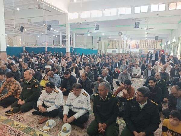 پایان یک ماه بندگی خداوند و نماز عید فطر در گناباد