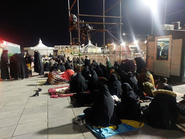 مراسم احیاء سومین شب قدر در حرم حضرت معصومه(س)