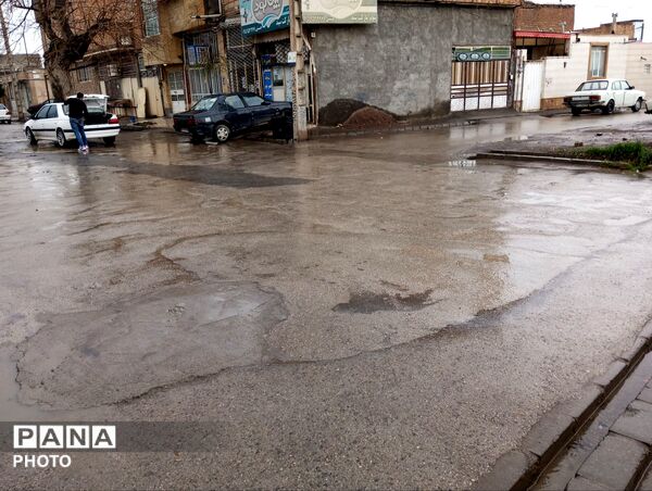 بارش باران بهاری در شهرستان نیشابور