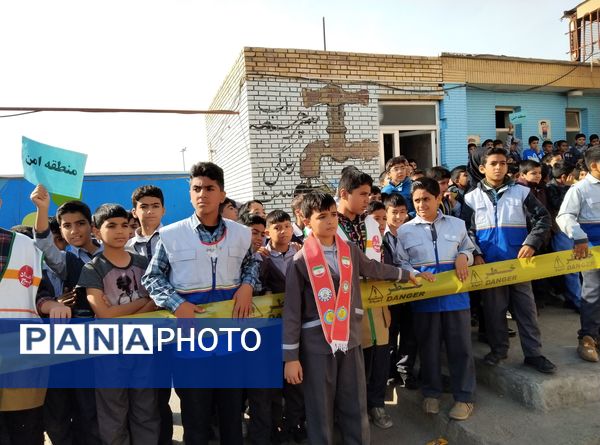 مانور سراسری زلزله در رضویه