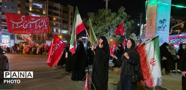 تداوم خروش شبانه مردم همدان در حمایت از آرمان‌های انقلاب