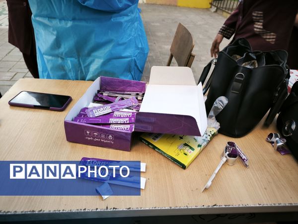 وارنیش فلوراید در دبستان شطیطه2