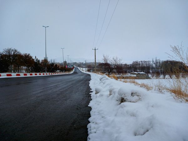 بارش برف آخرین ماه زمستان در آذربایجان شرقی