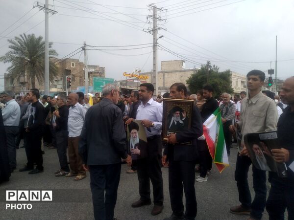 راهپیمایی روز قدس در میناب