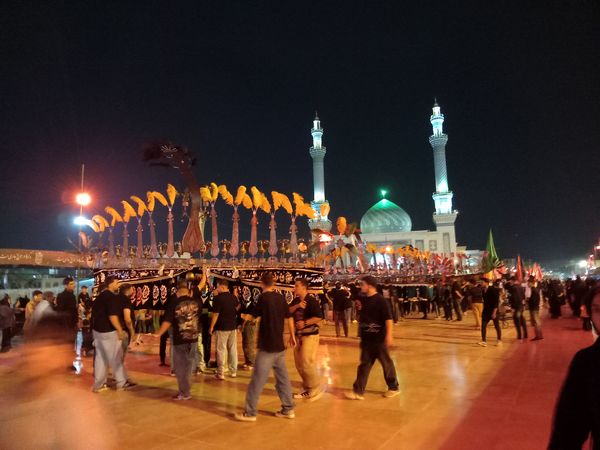 عزاداری هیات بنت الحسین (ع) در حرم بانوی کرامت 