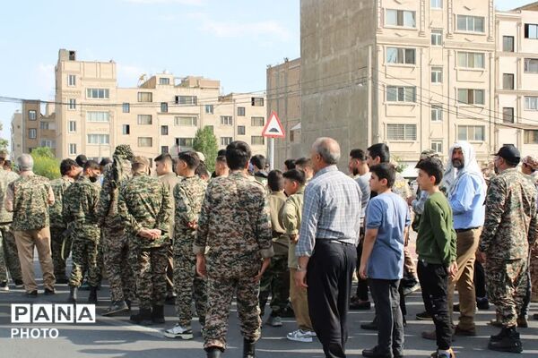 رزمایش اقتدار جان فدا برای ایران امام رضایی در چهاردانگه