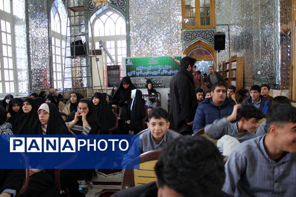 برگزاری تجمع هیات دانش‌آموزی «والعصر» در امامزاده محمد (ع)