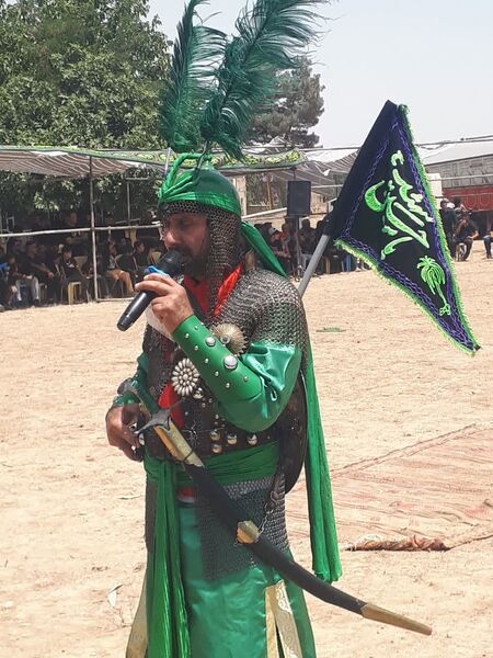 آیین شبیه خوانی عاشورا در روستای مهمانک