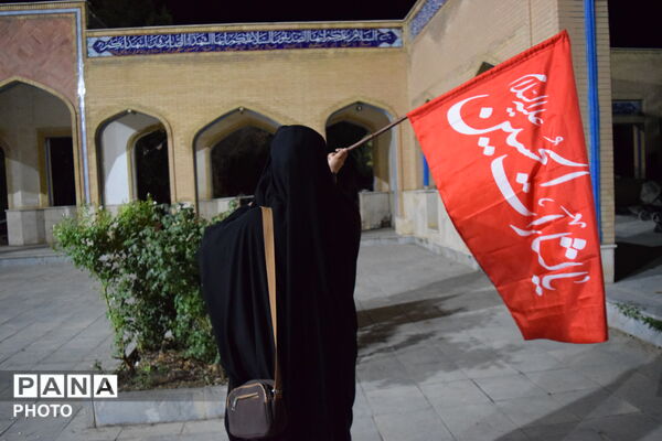 فارسان در مسیر کربلا؛ صد و پنجاه و پنجمین تجمع شبانه مردم با حال‌وهوای اربعین