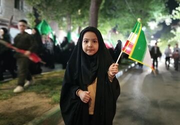 اجتماع شبانه مردم بروجرد با حضور گسترده شهروندان برگزار شد