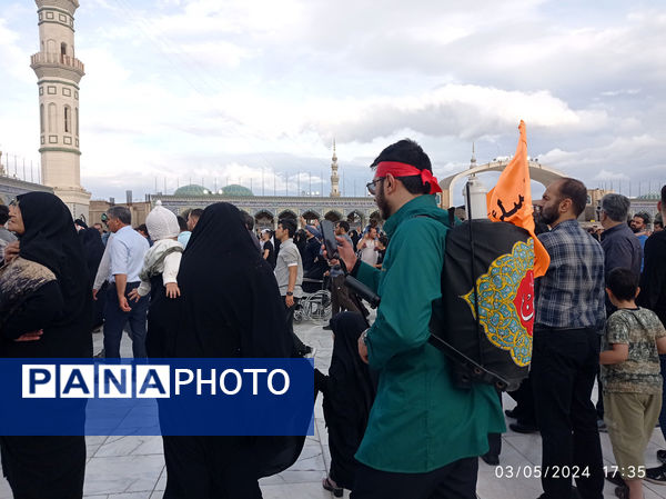 مراسم تشییع و خاکسپاری دو شهید گمنام دوران دفاع مقدس در قم