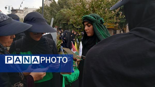 برپایی موکب عشاق الحسین سازمان دانش‌آموزی شهر تهران