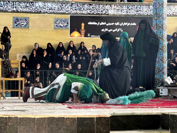 مراسم سنتی تعزیه‌خوانی در شهر ارمغان‌خانه زنجان 