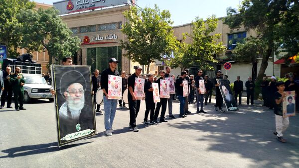 برپایی پرشور مراسم عزاداری سیدالشهدا در خیابان‌های نیشابور 