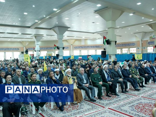 اجتماع بزرگ مردم خراسان شمالی در محکومیت جنایات رژیم اشغالگر صهیونیستی 