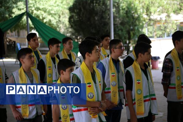 روز اول پیش اردوی ملی پیشتازان پسر سازمان دانش‌آموزی آذربایجان شرقی